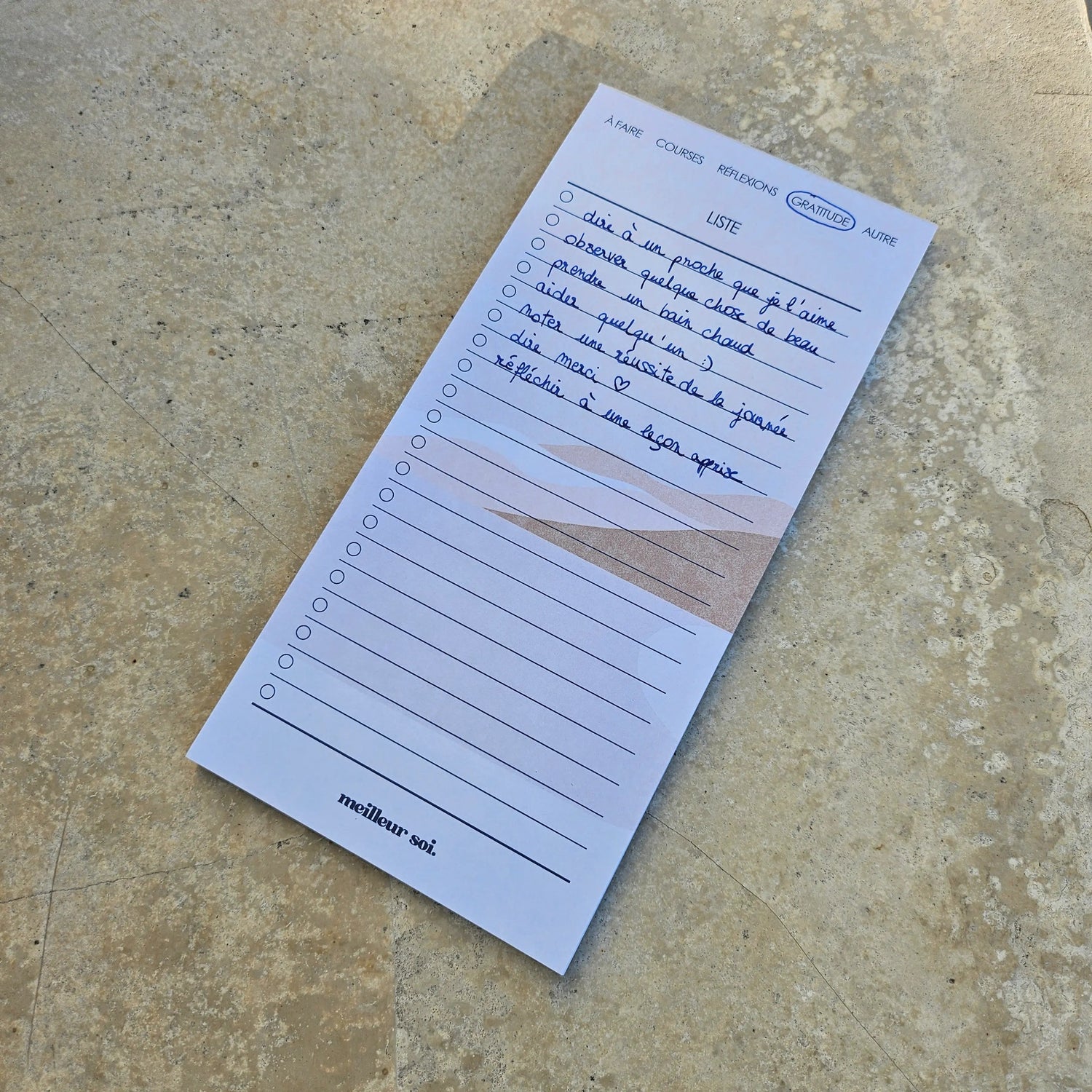 Le To-do List Set Meilleur soiCarnet développement personnel habitudes atteindre ses objectifs bien-être productivité