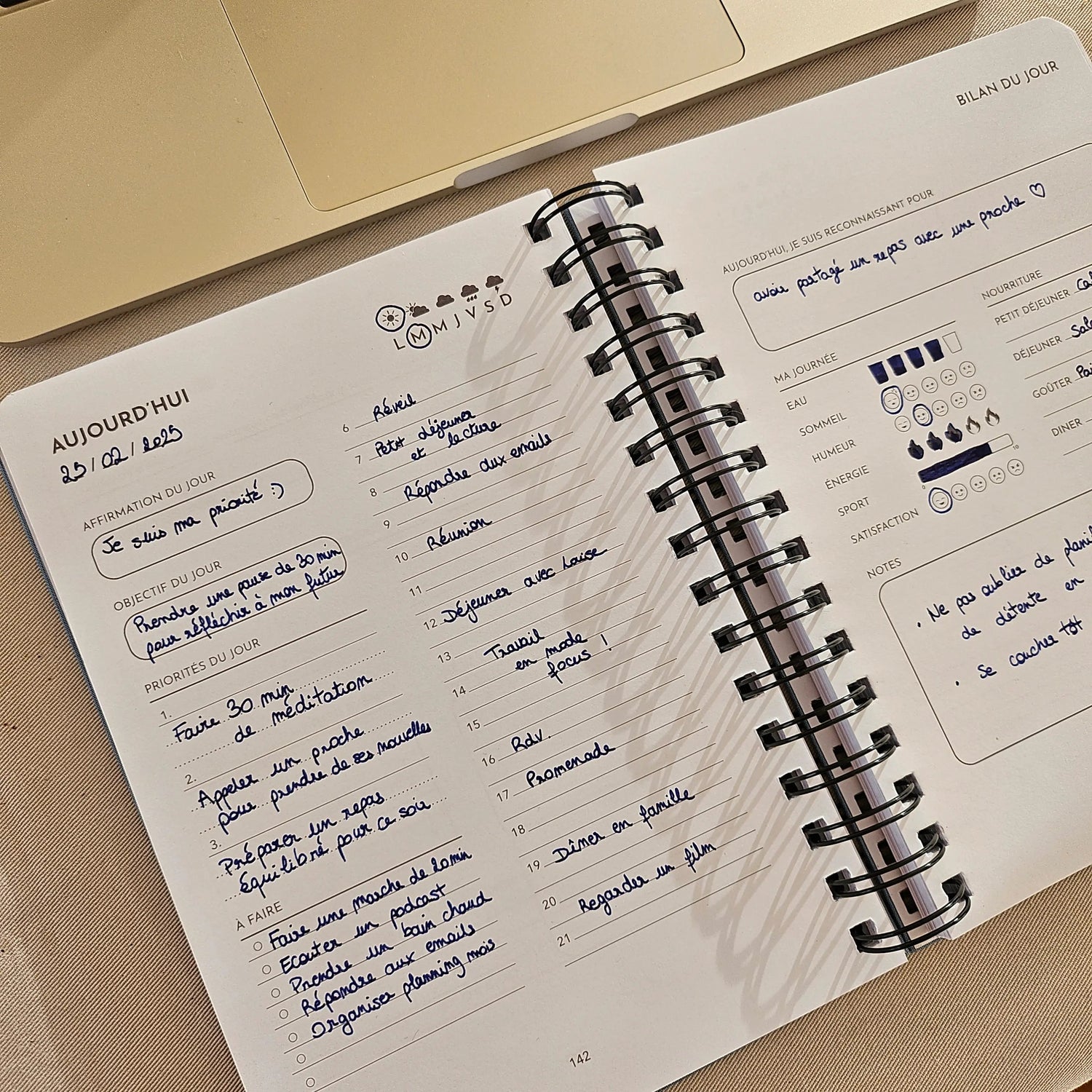 Le Balance Journal - Bundle de 3 Meilleur soiCarnet développement personnel habitudes atteindre ses objectifs bien-être productivité
