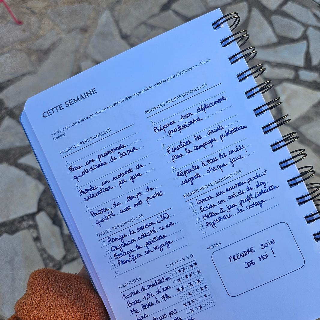 TDAH & Organisation : Comment un planner peut t’aider à mieux gérer ton quotidien (sans t’épuiser)