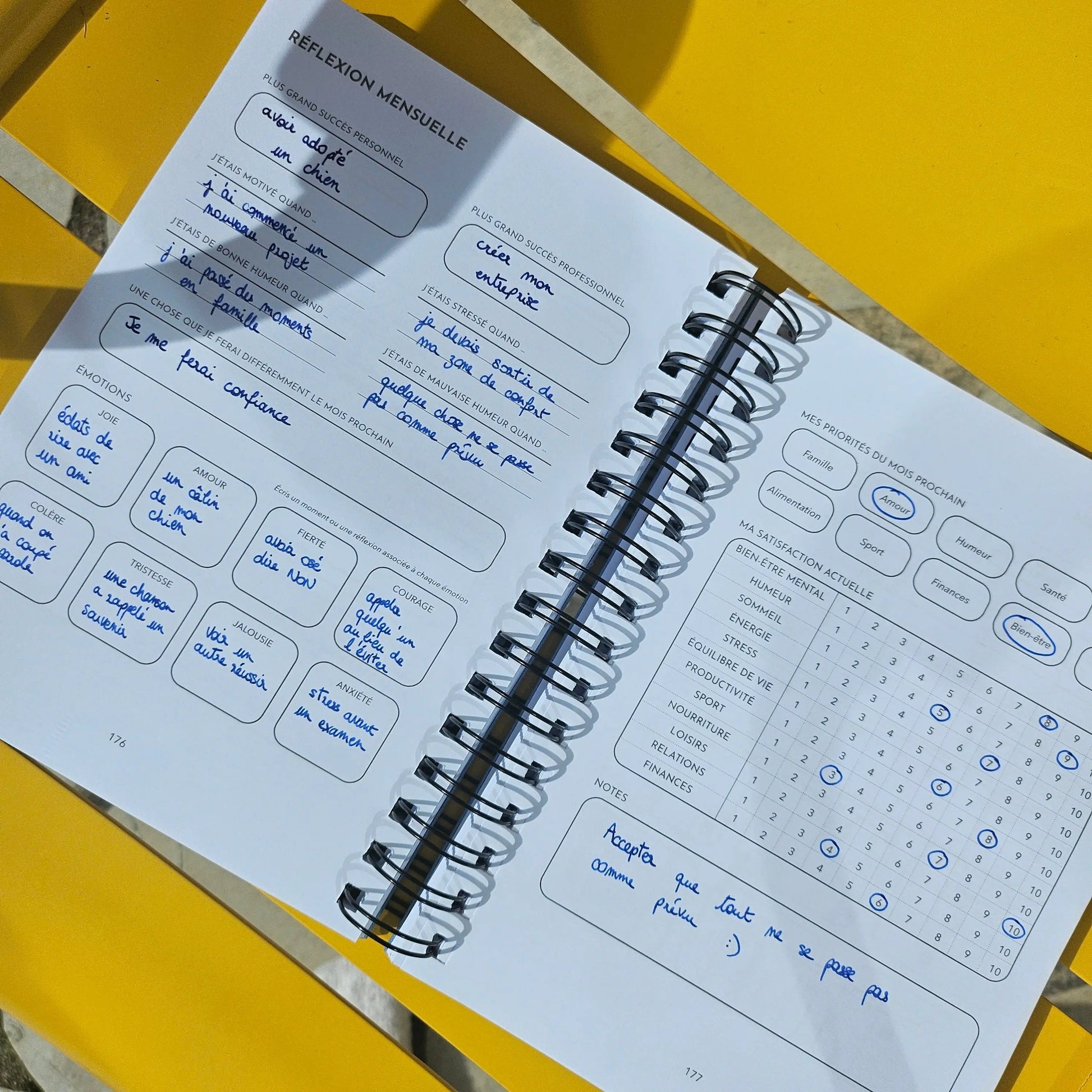 Le Balance Journal - Bundle de 3 Meilleur soiCarnet développement personnel habitudes atteindre ses objectifs bien-être productivité